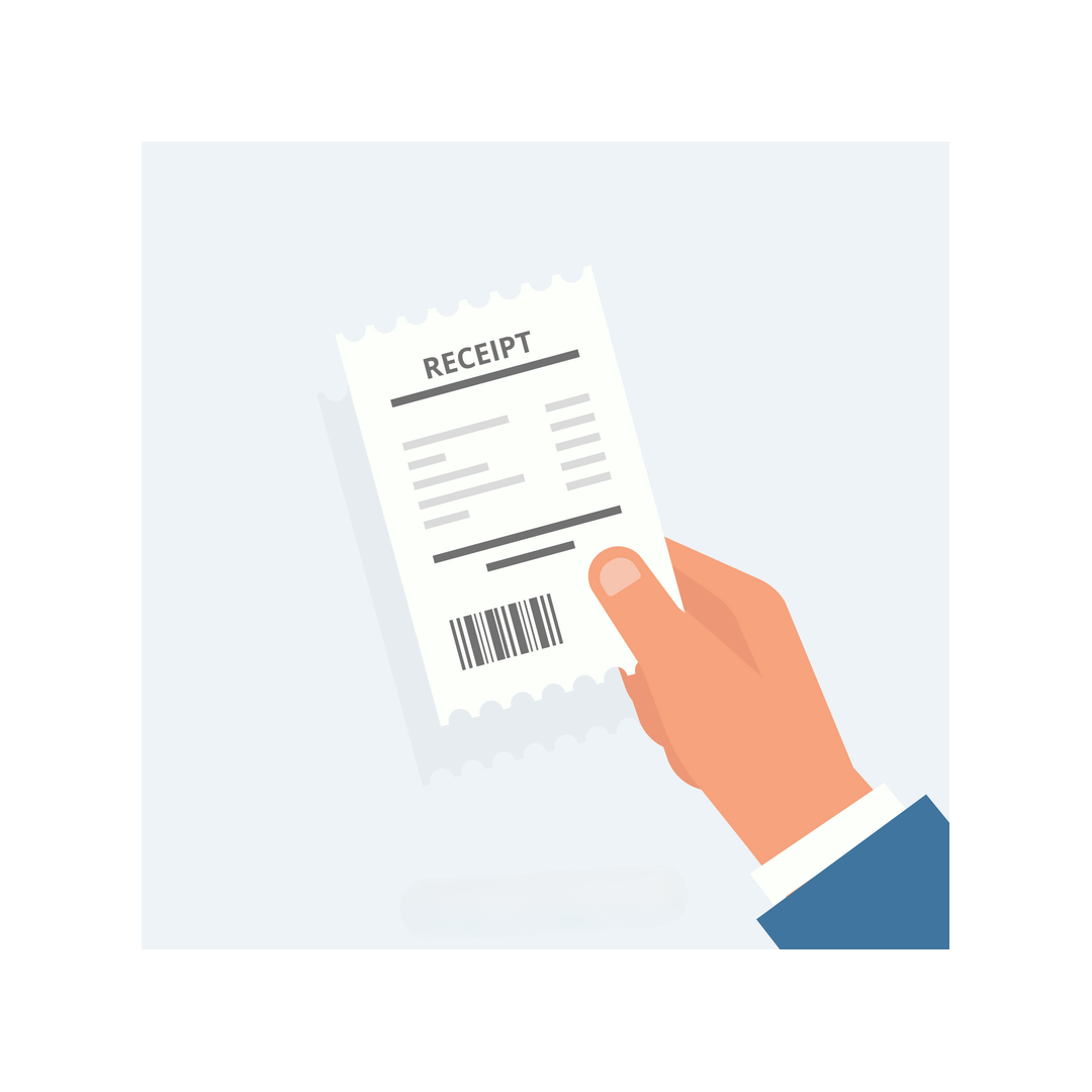 영수증 용지 지원